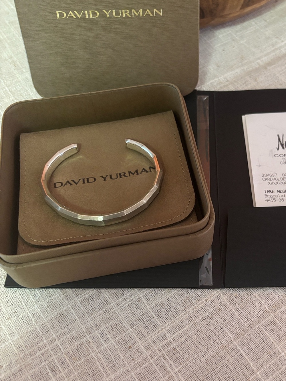 💯 Men’s DAVID YURMAN Sterling Silver Cuff Bracelet